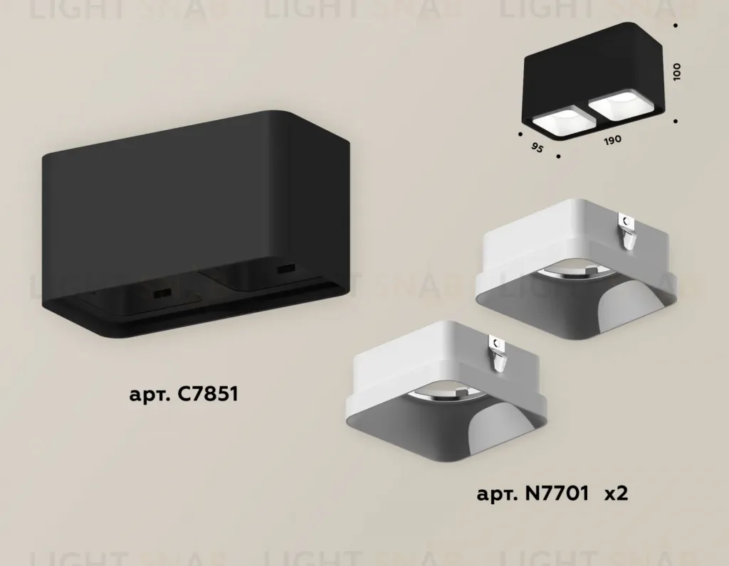 Накладной светильник Ambrella Light Techno XS7851001 (C7851, N7701) XS7851001