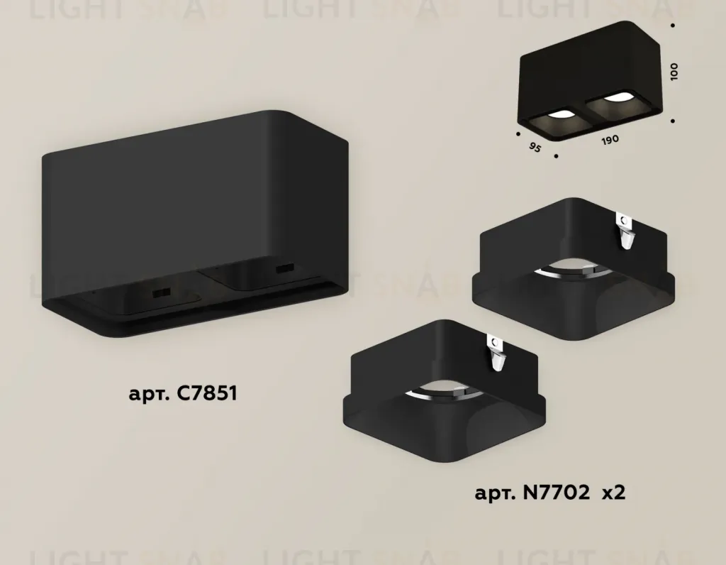 Накладной светильник Ambrella Light Techno XS7851002 (C7851, N7702) XS7851002