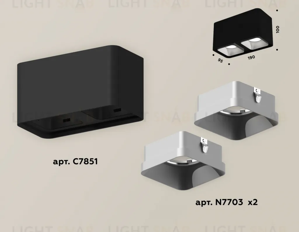 Накладной светильник Ambrella Light Techno XS7851003 (C7851, N7703) XS7851003