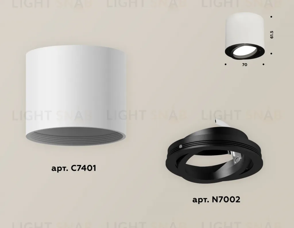 Накладной поворотный светильник Ambrella Light Techno XS7401002 (C7401, N7002) XS7401002