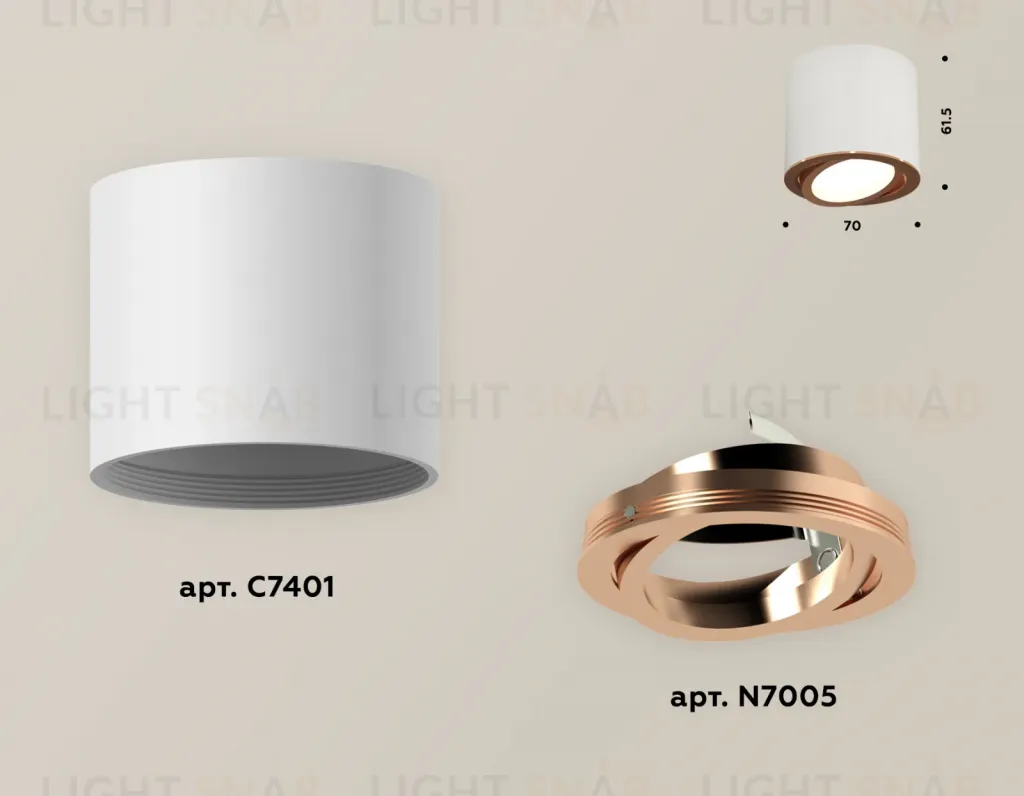 Накладной поворотный светильник Ambrella Light Techno XS7401005 (C7401, N7005) XS7401005