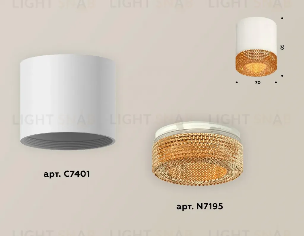 Накладной светильник Ambrella Light Techno XS7401024 (C7401, N7195) XS7401024