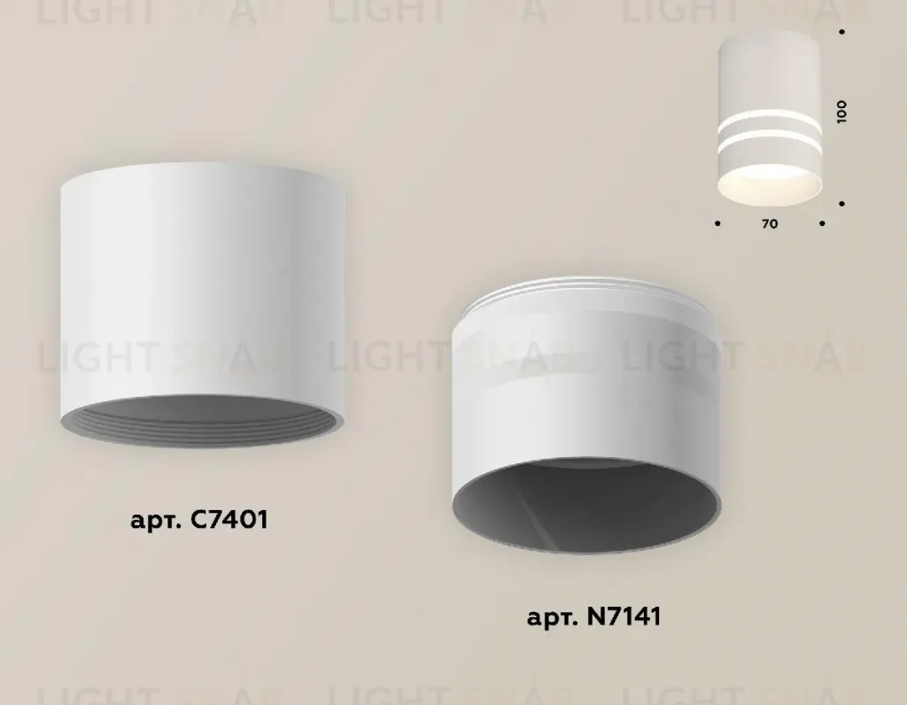 Накладной светильник Ambrella Light Techno XS7401042 (C7401, N7141) XS7401042