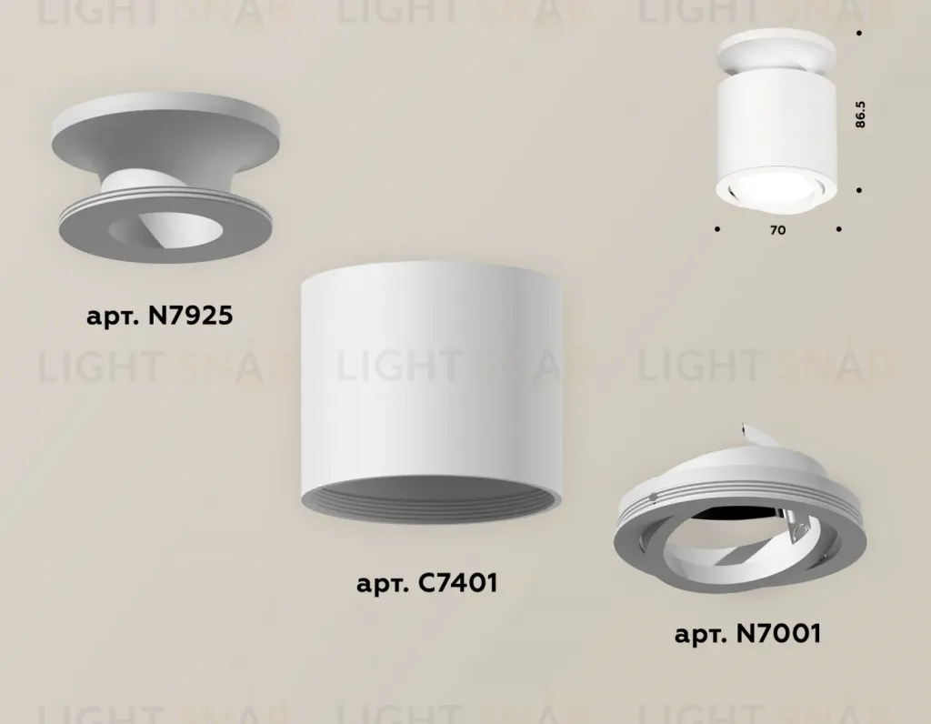 Накладной поворотный светильник Ambrella Light Techno XS7401061 (N7925, C7401, N7001) XS7401061
