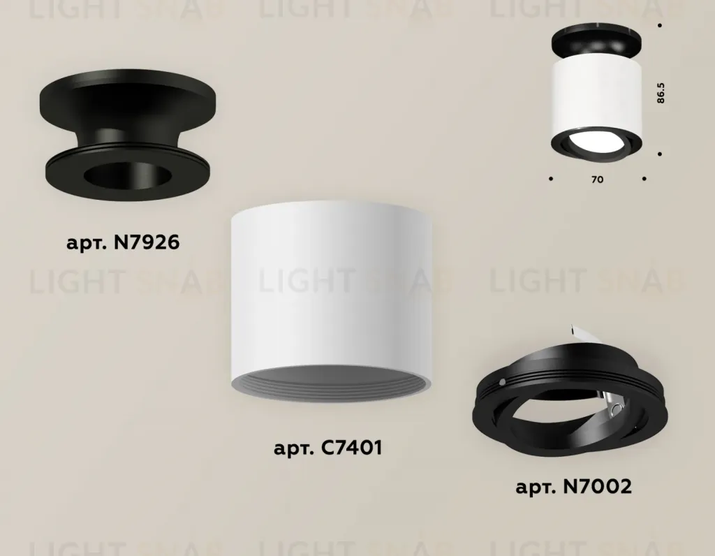 Накладной поворотный светильник Ambrella Light Techno XS7401081 (N7926, C7401, N7002) XS7401081