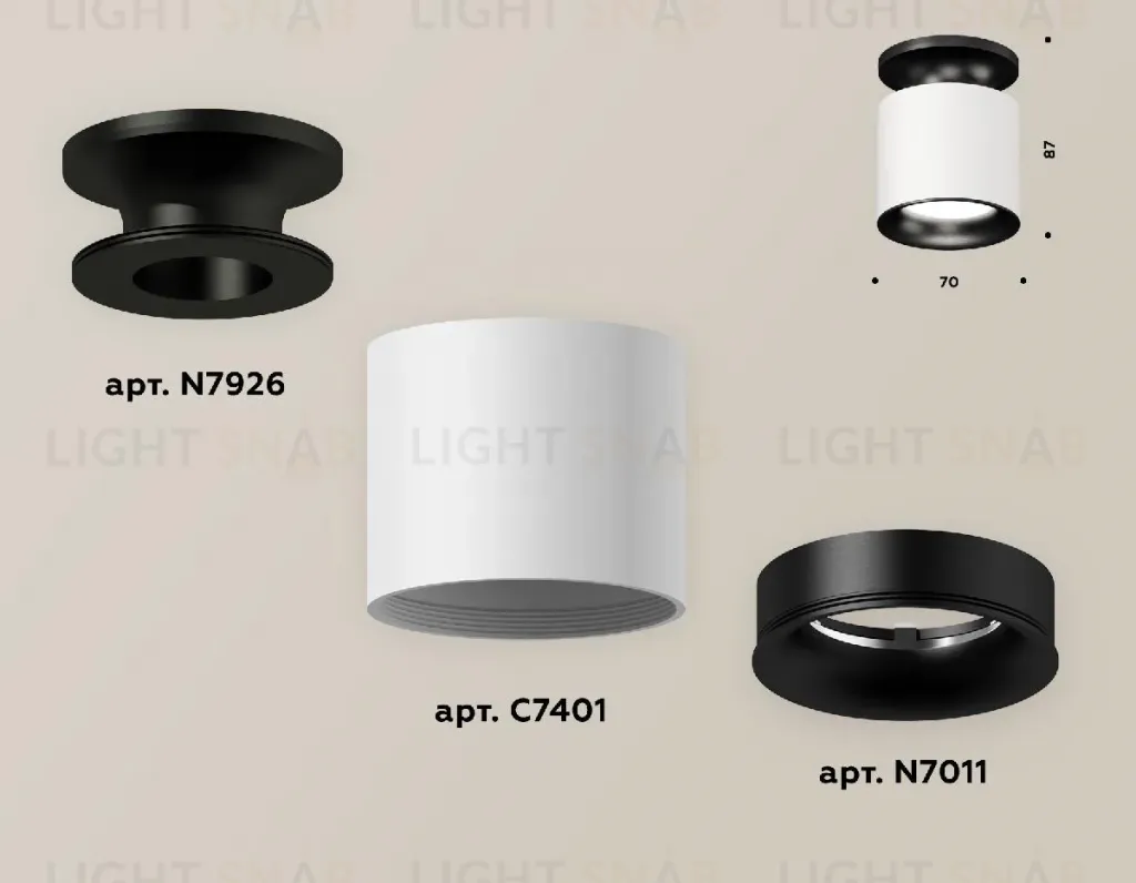 Накладной светильник Ambrella Light Techno XS7401082 (N7926, C7401, N7011) XS7401082