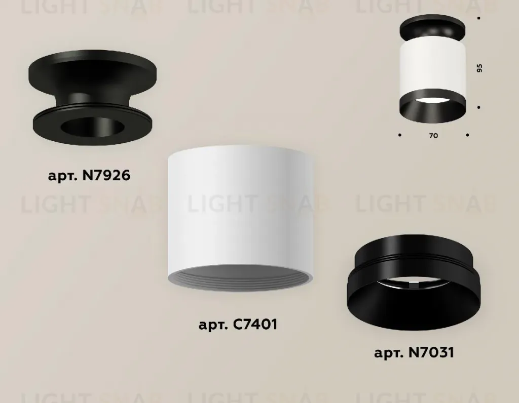 Накладной светильник Ambrella Light Techno XS7401083 (N7926, C7401, N7031) XS7401083