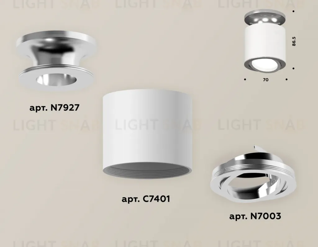Накладной поворотный светильник Ambrella Light Techno XS7401100 (N7927, C7401, N7003) XS7401100