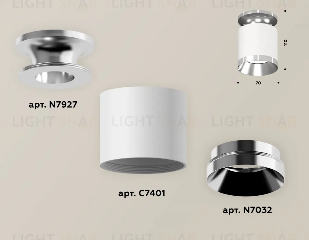 Накладной светильник Ambrella Light Techno XS7401101 (N7927, C7401, N7032) XS7401101