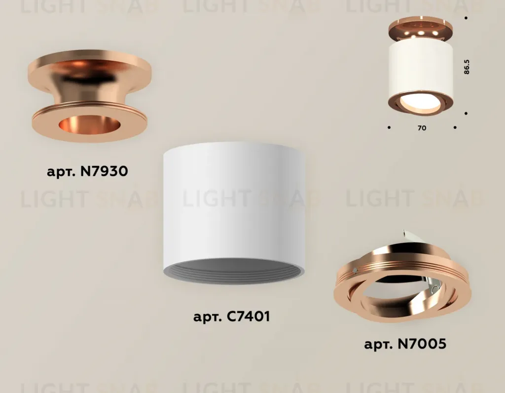 Накладной поворотный светильник Ambrella Light Techno XS7401140 (N7930, C7401, N7005) XS7401140