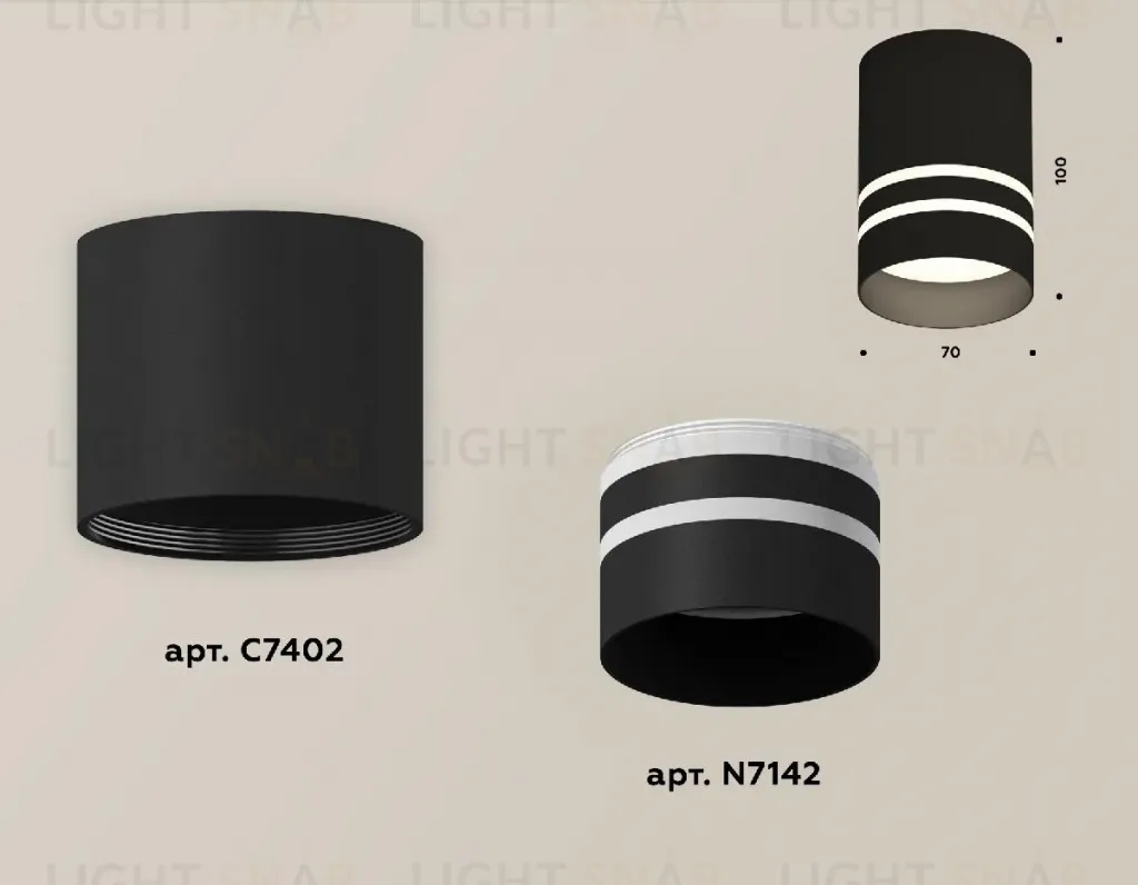 Накладной светильник Ambrella Light Techno XS7402032 (C7402, N7142) XS7402032