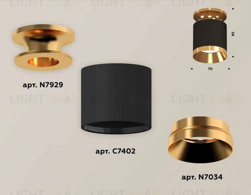 Накладной светильник Ambrella Light Techno XS7402101 (N7929, C7402, N7034) XS7402101