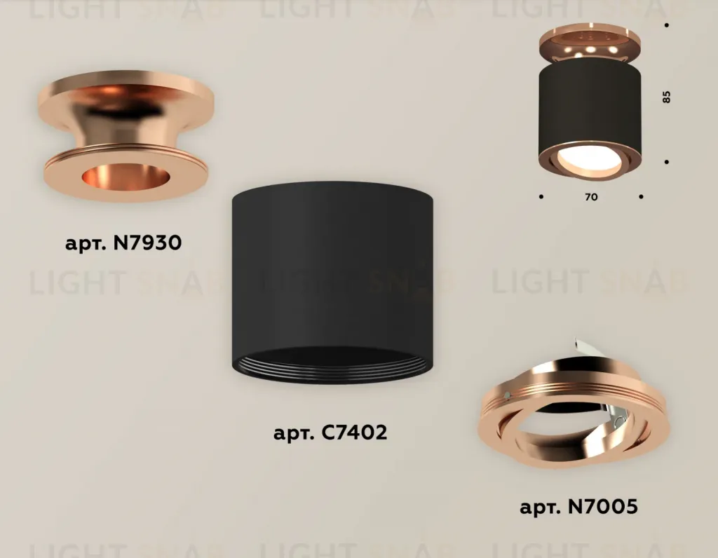 Накладной поворотный светильник Ambrella Light Techno XS7402120 (N7930, C7402, N7005) XS7402120