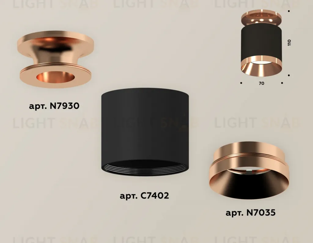 Накладной светильник Ambrella Light Techno XS7402121 (N7930, C7402, N7035) XS7402121