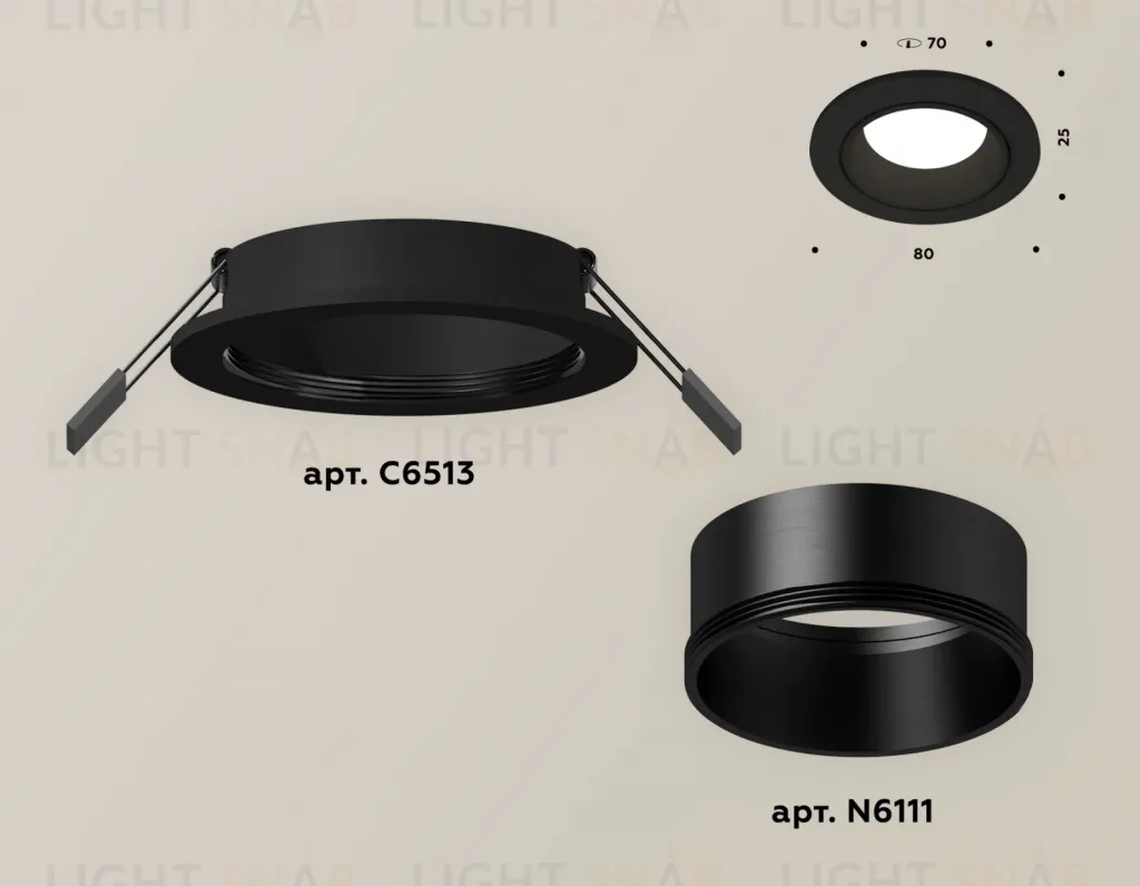Встраиваемый светильник Ambrella Light Techno XC6513002 (C6513, N6111) XC6513002