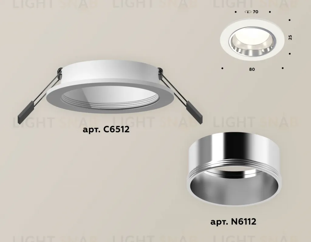 Встраиваемый светильник Ambrella Light Techno XC6512003 (C6512, N6112) XC6512003