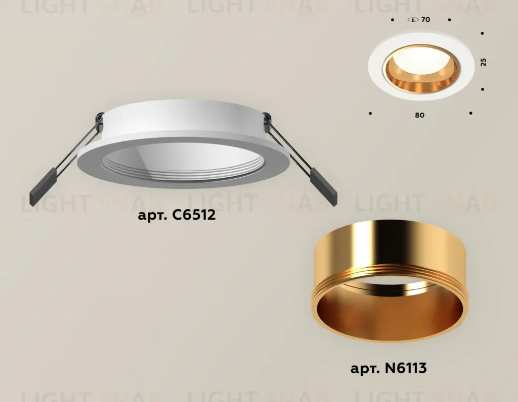Встраиваемый светильник Ambrella Light Techno XC6512004 (C6512, N6113) XC6512004