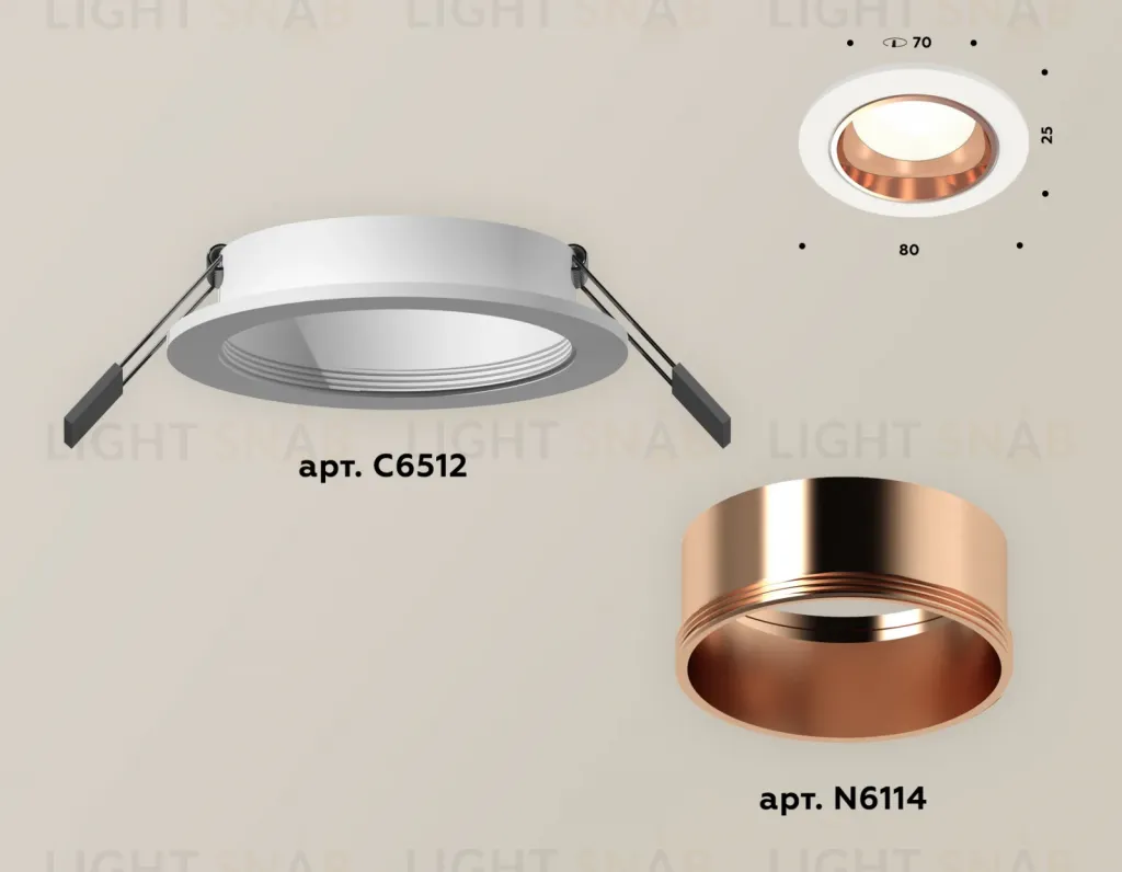 Встраиваемый светильник Ambrella Light Techno XC6512005 (C6512, N6114) XC6512005
