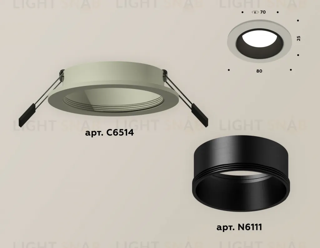 Встраиваемый светильник Ambrella Light Techno XC6514002 (C6514, N6111) XC6514002