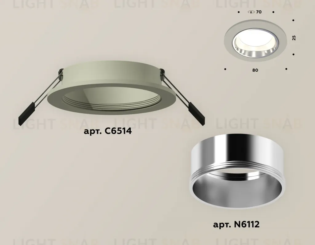Встраиваемый светильник Ambrella Light Techno XC6514003 (C6514, N6112) XC6514003