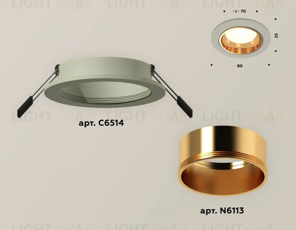 Встраиваемый светильник Ambrella Light Techno XC6514004 (C6514, N6113) XC6514004