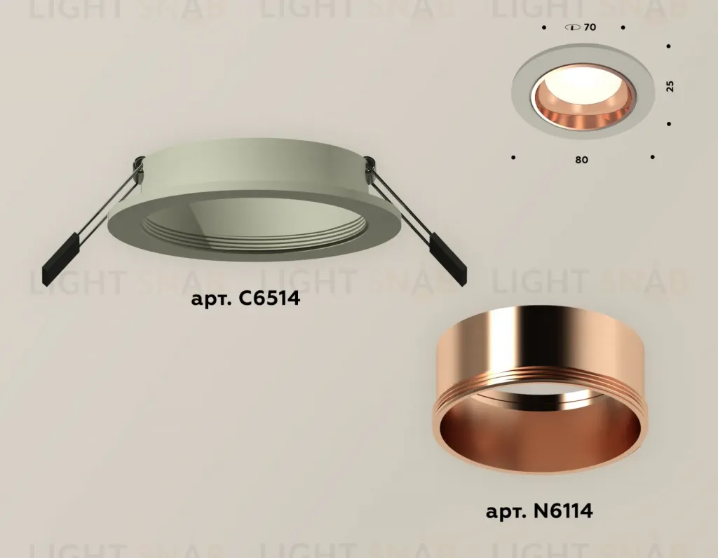 Встраиваемый светильник Ambrella Light Techno XC6514005 (C6514, N6114) XC6514005