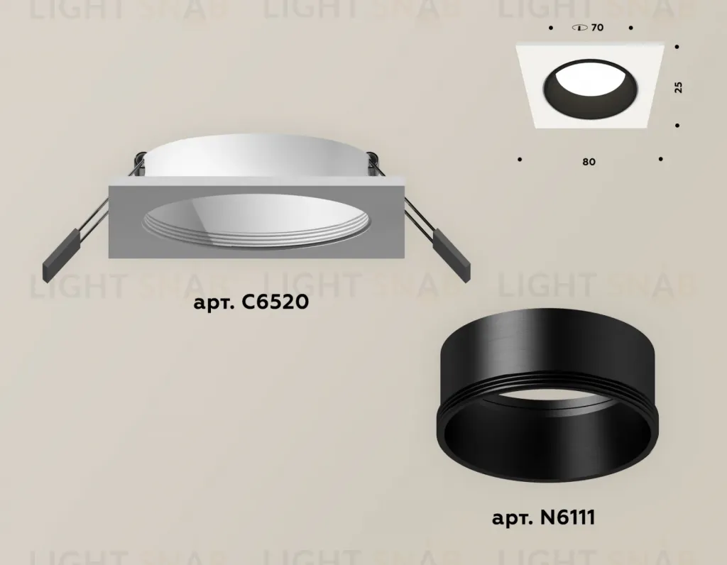 Встраиваемый светильник Ambrella Light Techno XC6520002 (C6520, N6111) XC6520002
