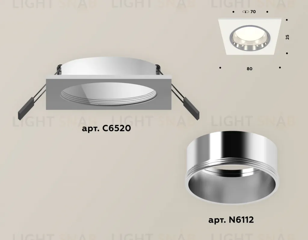 Встраиваемый светильник Ambrella Light Techno XC6520003 (C6520, N6112) XC6520003