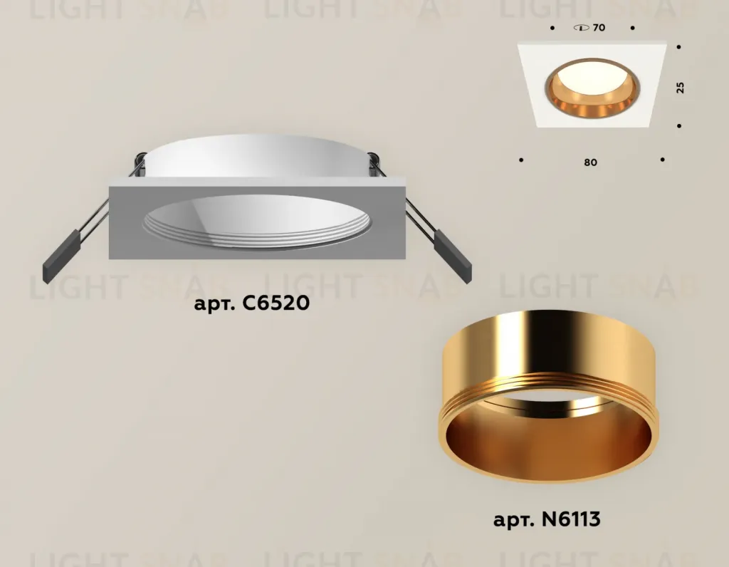 Встраиваемый светильник Ambrella Light Techno XC6520004 (C6520, N6113) XC6520004