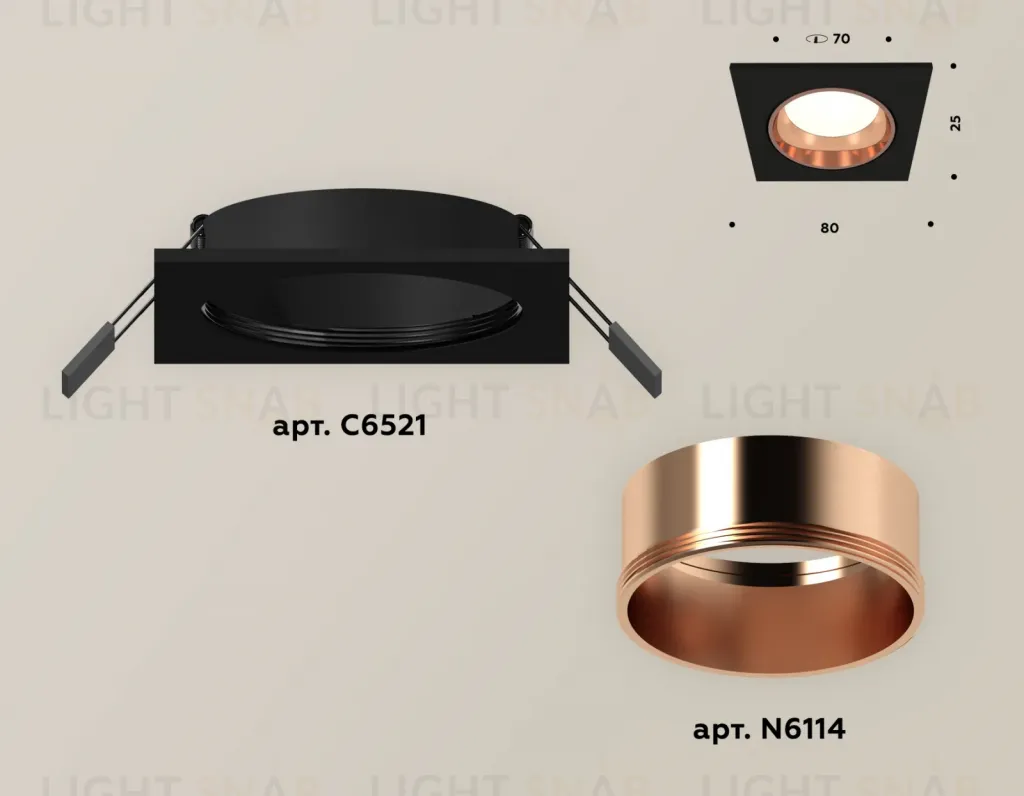 Встраиваемый светильник Ambrella Light Techno XC6521005 (C6521, N6114) XC6521005