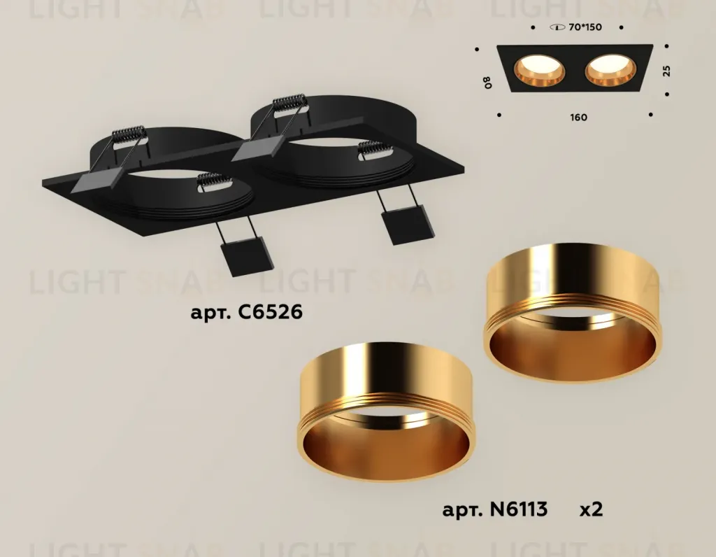 Встраиваемый светильник Ambrella Light Techno XC6526004 (C6526, N6113) XC6526004