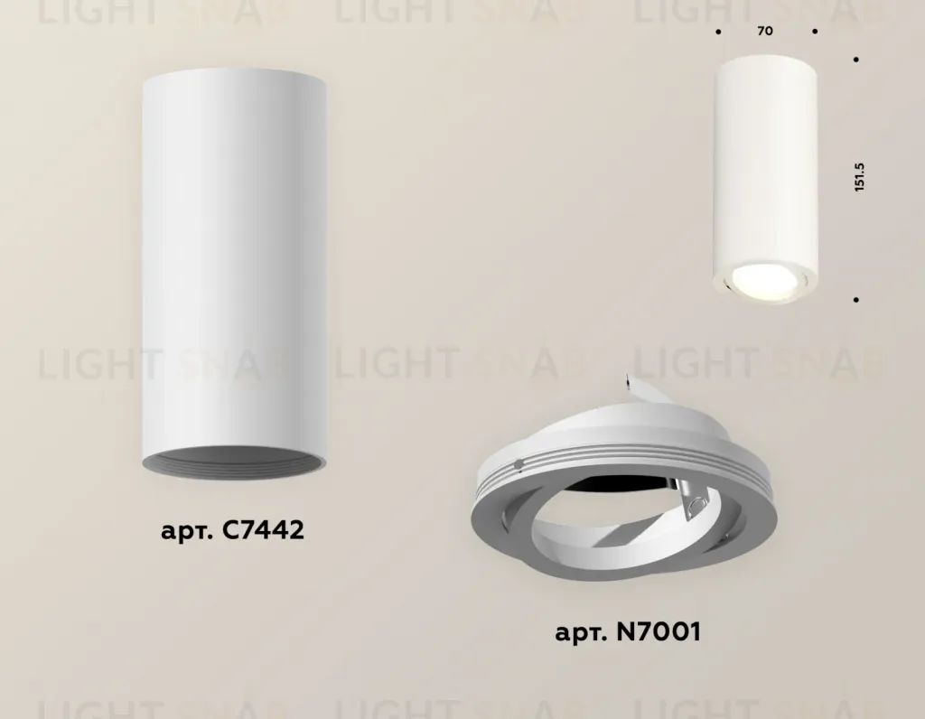 Накладной поворотный светильник Ambrella Light Techno XS7442001 (C7442, N7001) XS7442001