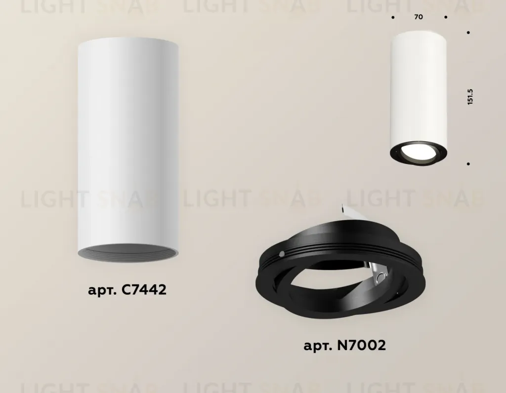 Накладной поворотный светильник Ambrella Light Techno XS7442002 (C7442, N7002) XS7442002