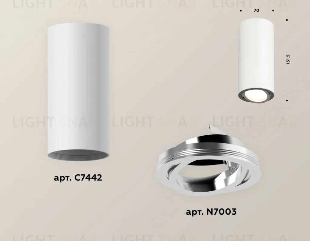 Накладной поворотный светильник Ambrella Light Techno XS7442003 (C7442, N7003) XS7442003