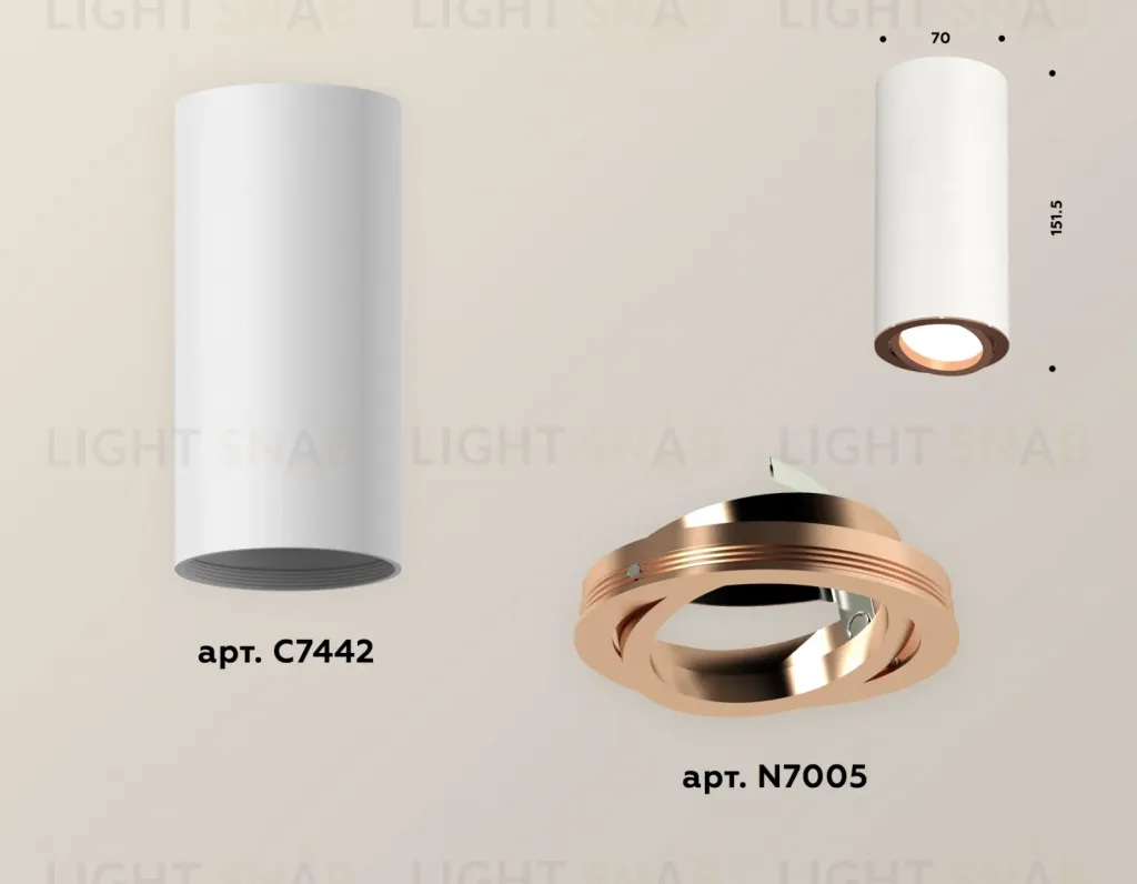 Накладной поворотный светильник Ambrella Light Techno XS7442005 (C7442, N7005) XS7442005