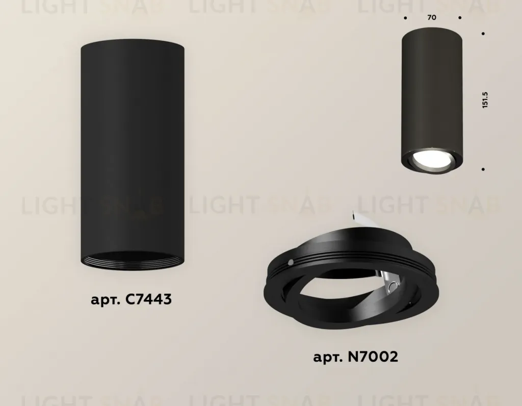 Накладной поворотный светильник Ambrella Light Techno XS7443002 (C7443, N7002) XS7443002