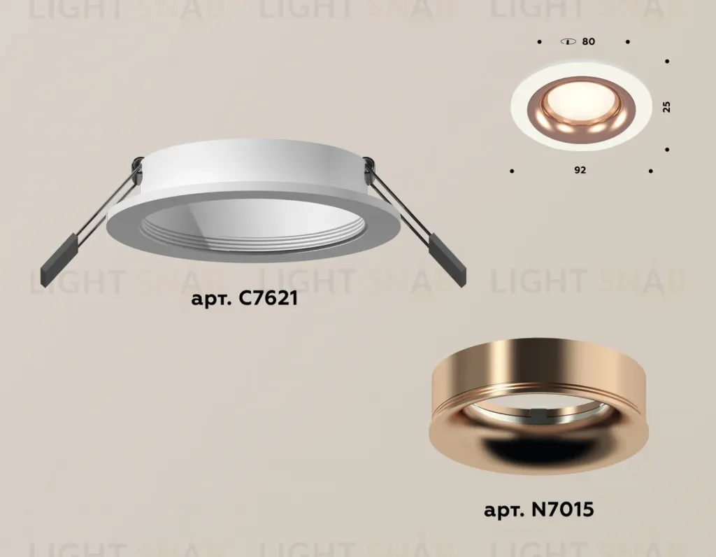 Встраиваемый светильник Ambrella Light Techno XC7621006 (C7621, N7015) XC7621006