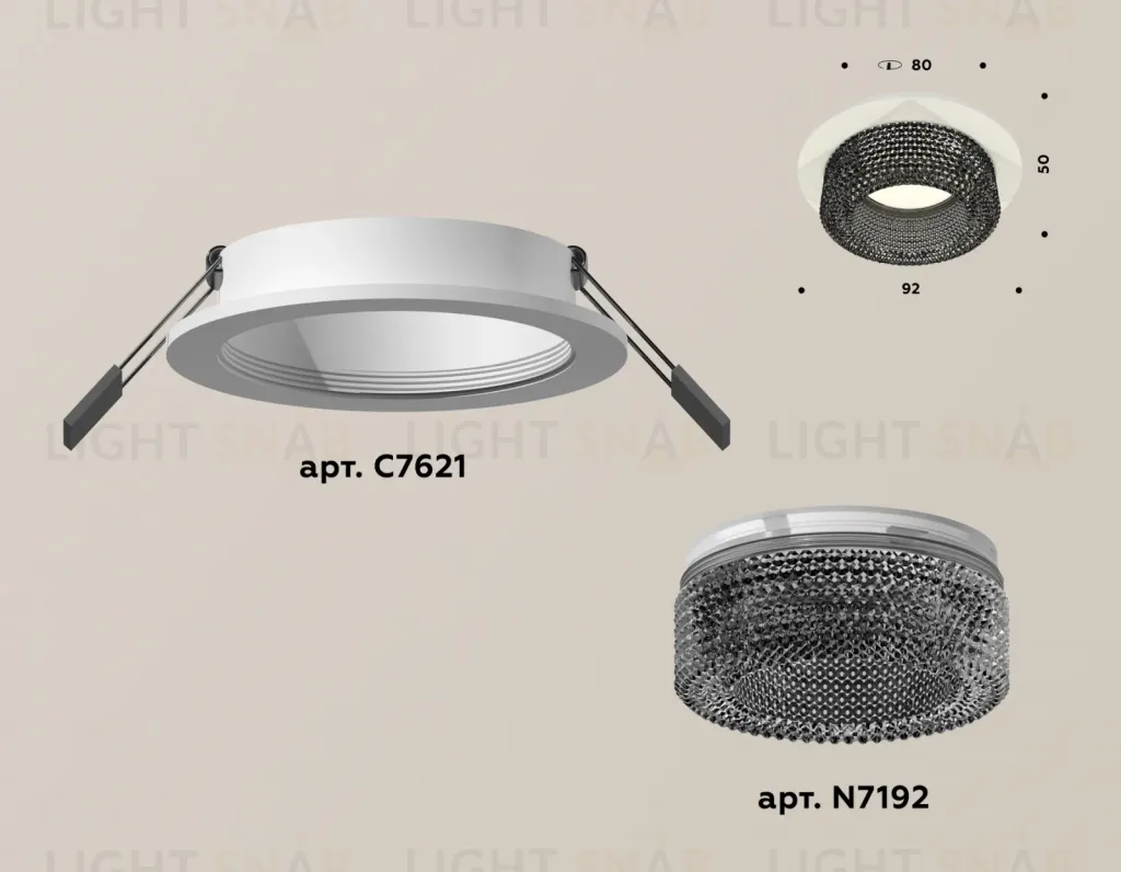 Встраиваемый светильник Ambrella Light Techno XC7621021 (C7621, N7192) XC7621021