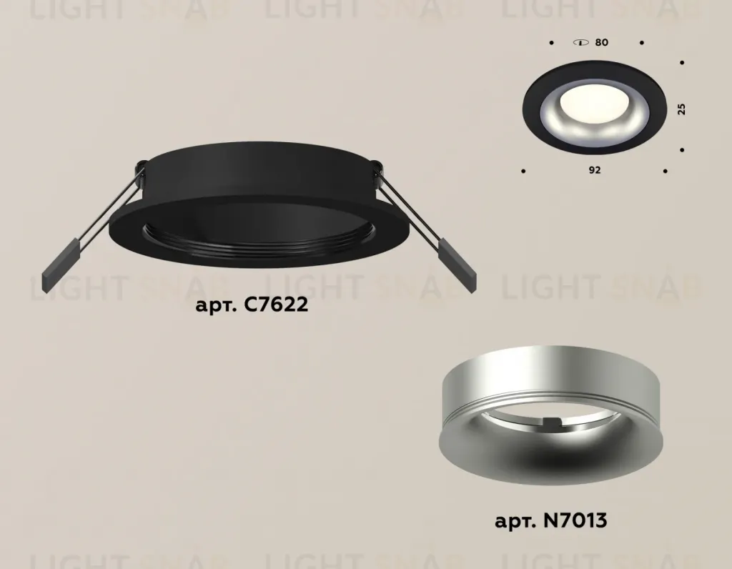 Встраиваемый светильник Ambrella Light Techno XC7622004 (C7622, N7013) XC7622004