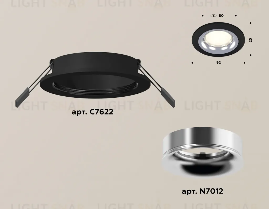 Встраиваемый светильник Ambrella Light Techno XC7622003 (C7622, N7012) XC7622003