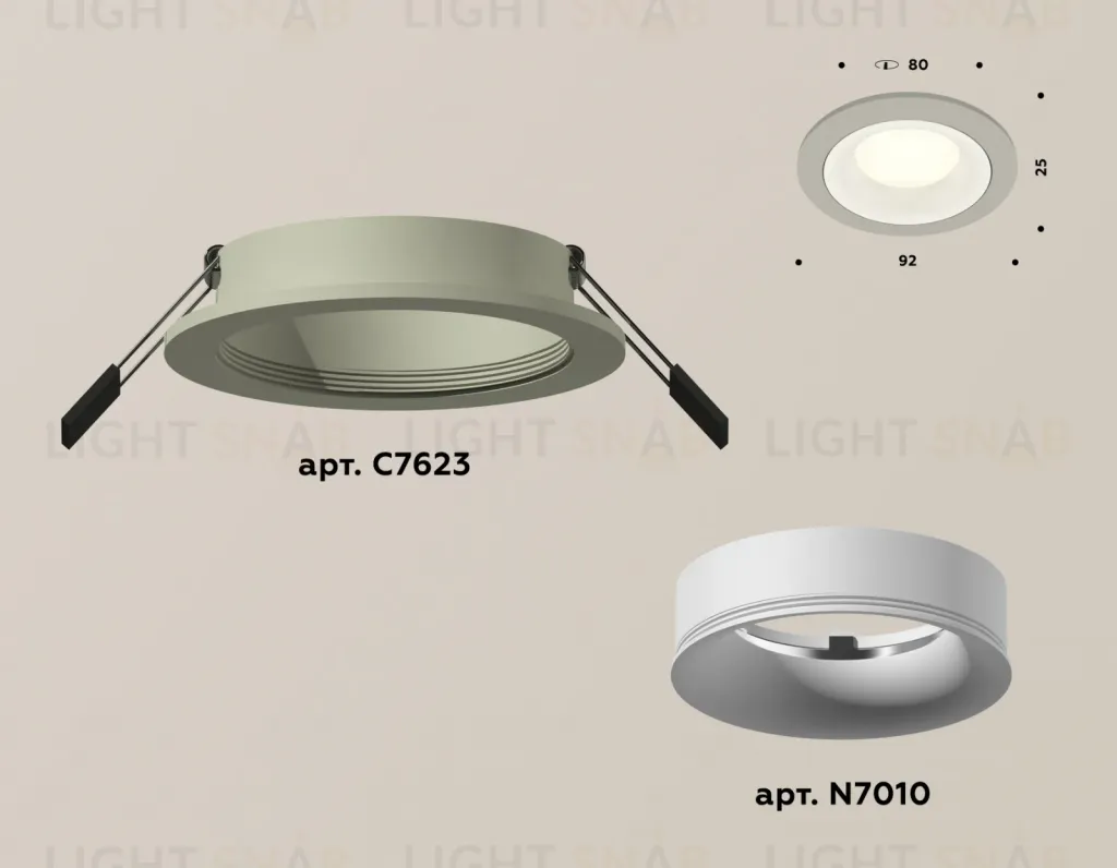 Встраиваемый светильник Ambrella Light Techno XC7623001 (C7623, N7010) XC7623001