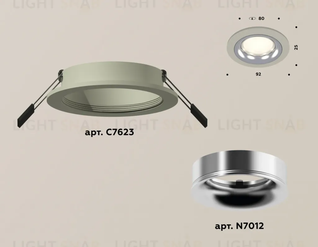 Встраиваемый светильник Ambrella Light Techno XC7623003 (C7623, N7012) XC7623003