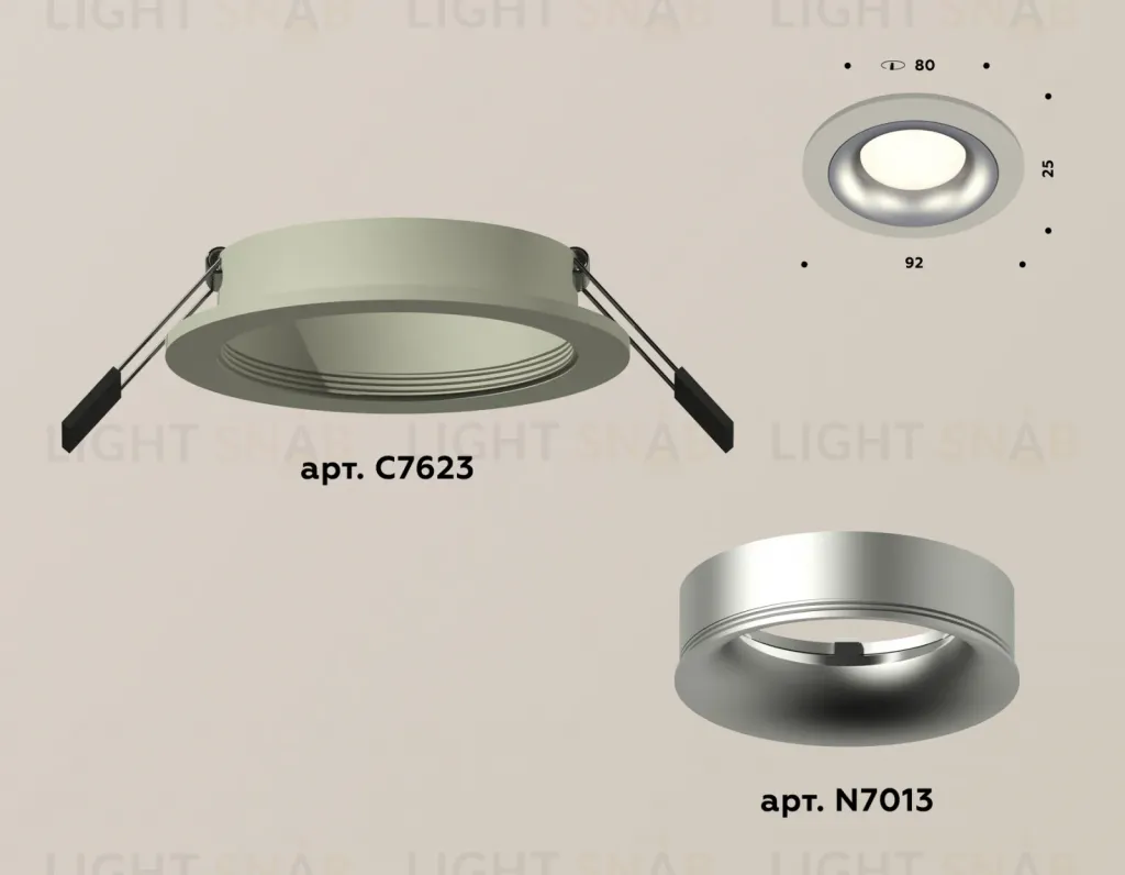 Встраиваемый светильник Ambrella Light Techno XC7623004 (C7623, N7013) XC7623004