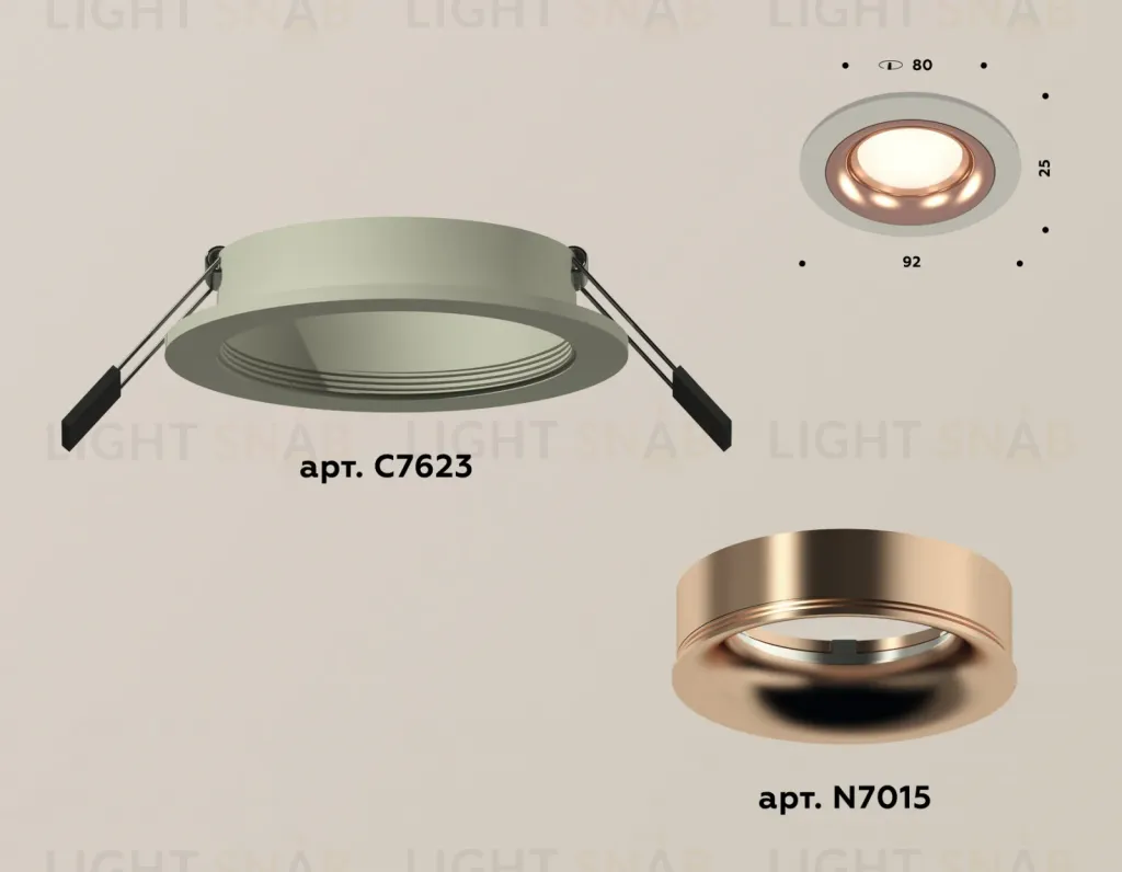 Встраиваемый светильник Ambrella Light Techno XC7623006 (C7623, N7015) XC7623006