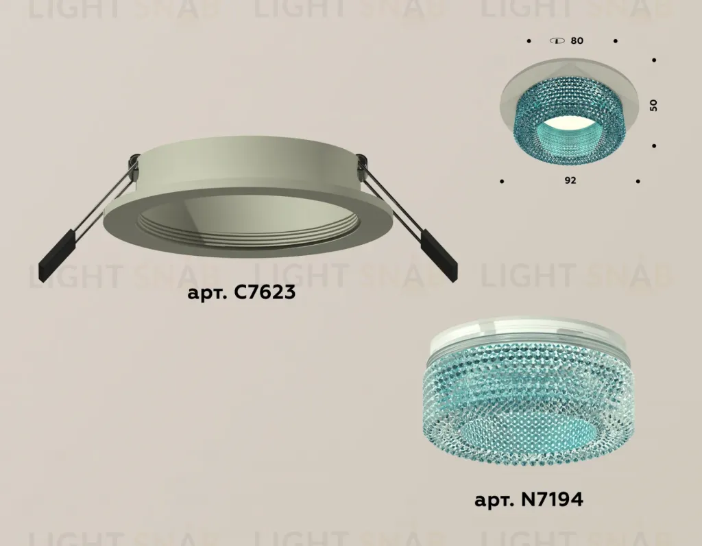 Встраиваемый светильник Ambrella Light Techno XC7623023 (C7623, N7194) XC7623023