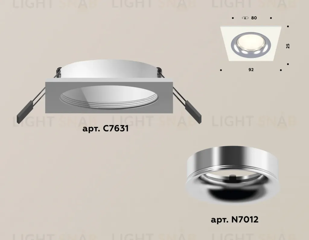Встраиваемый светильник Ambrella Light Techno XC7631003 (C7631, N7012) XC7631003