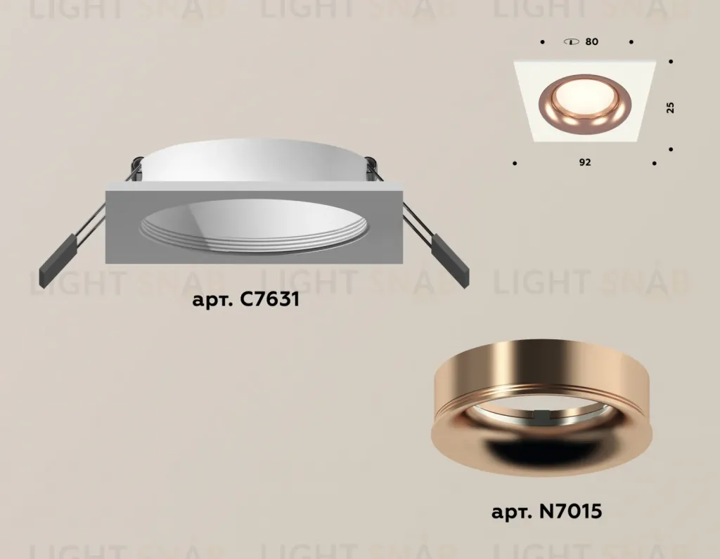 Встраиваемый светильник Ambrella Light Techno XC7631006 (C7631, N7015) XC7631006