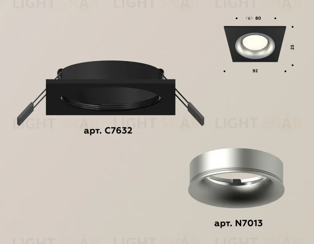 Встраиваемый светильник Ambrella Light Techno XC7632004 (C7632, N7013) XC7632004