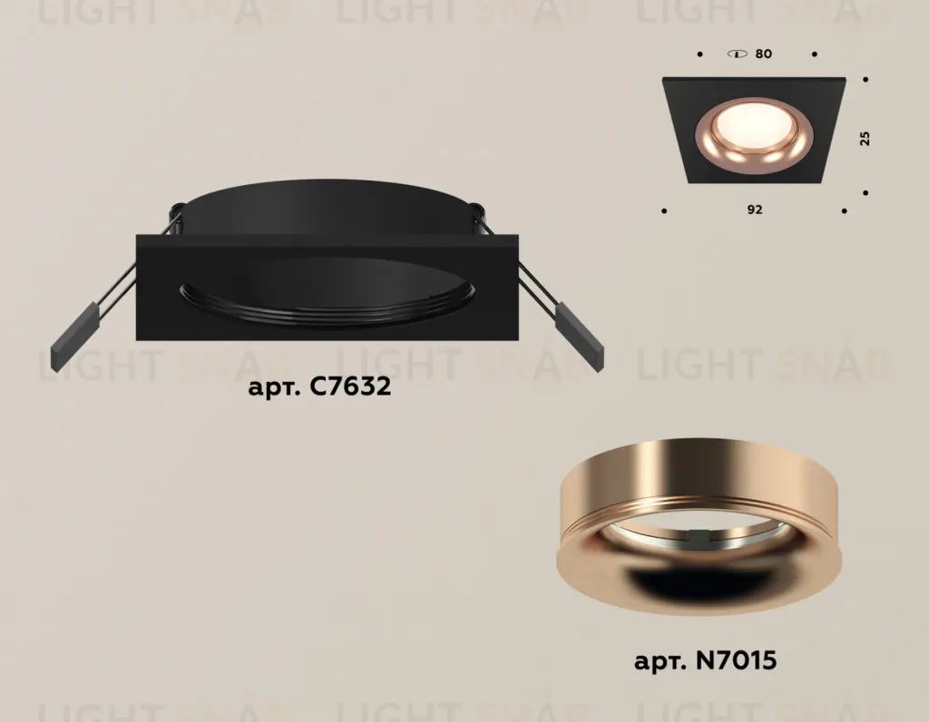 Встраиваемый светильник Ambrella Light Techno XC7632006 (C7632, N7015) XC7632006