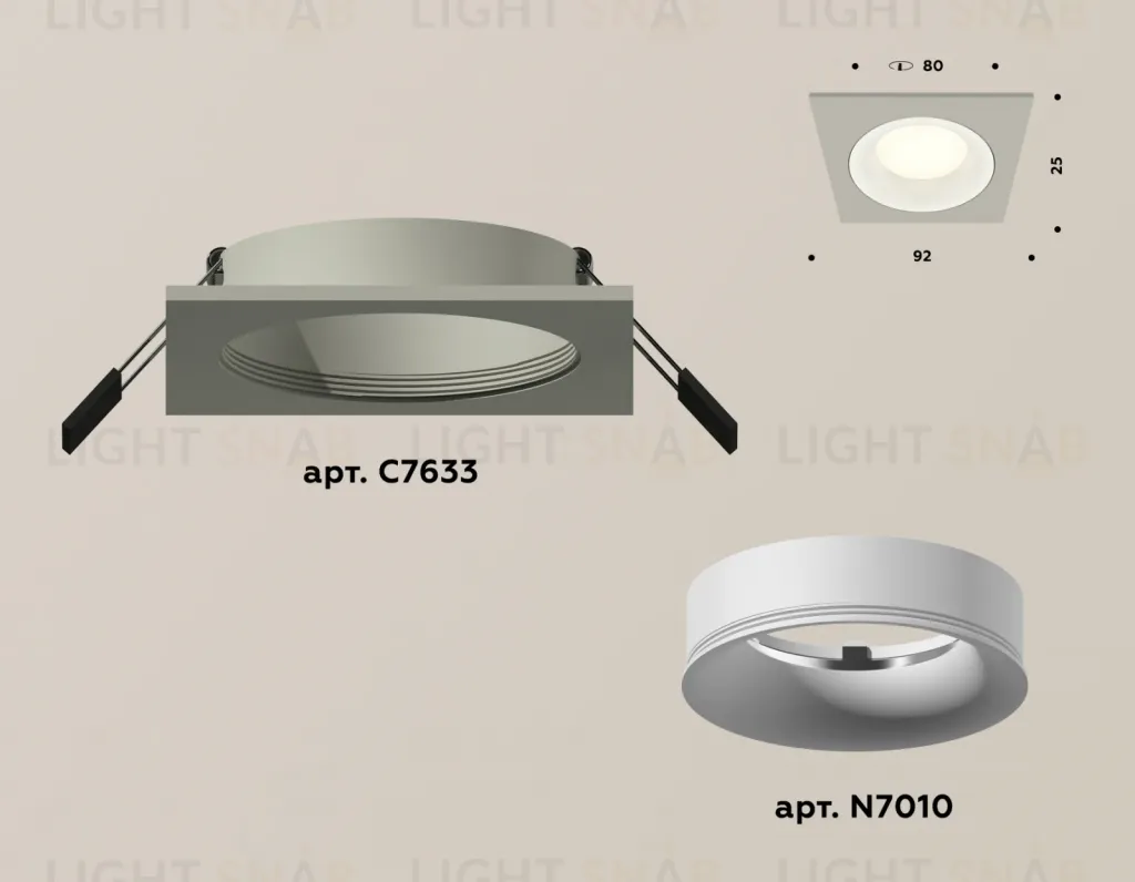 Встраиваемый светильник Ambrella Light Techno XC7633001 (C7633, N7010) XC7633001